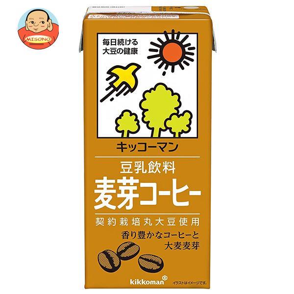 キッコーマン 豆乳飲料 麦芽コーヒー 1000ml紙パック×12(6×2)本入