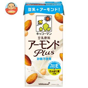 キッコーマン 豆乳飲料 アーモンドPlus 砂糖不使用 1000ml紙パック×6本入｜misono-support