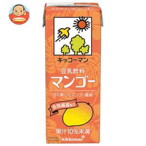 キッコーマン 豆乳飲料 マンゴー 200ml紙パック×18本入