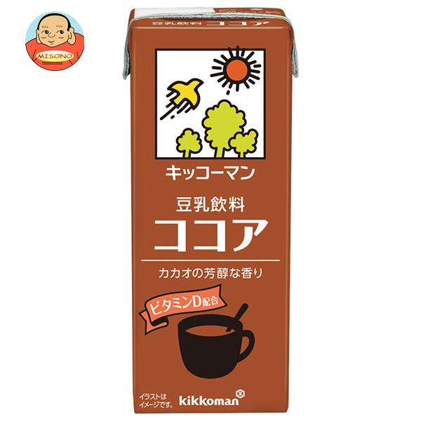 キッコーマン 豆乳飲料 ココア 200ml紙パック×18本入｜ 送料別