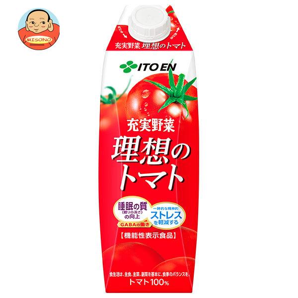 伊藤園 理想のトマト(屋根型) 1L紙パック×12(6×2)本入｜ 送料別