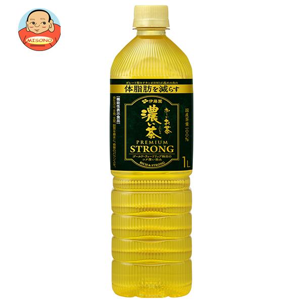 伊藤園 お〜いお茶 濃い茶 PREMIUM STRONG 1Lペットボトル×12本入｜ 送料別