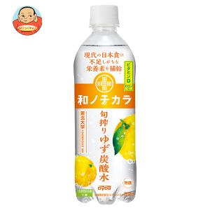 ダイドー 和ノチカラ 旬搾りゆず炭酸水 500mlペットボトル×24本入｜misono-support