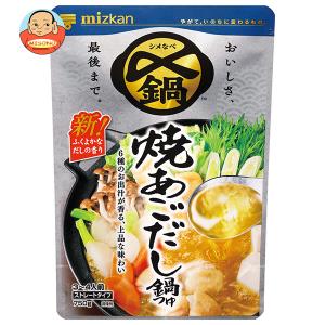 ミツカン 〆まで美味しい 焼あごだし鍋つゆ ストレート 750g×12個 : Re