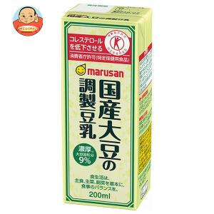 マルサンアイ 国産大豆の調製豆乳【特定保健用食品 特保】 200ml紙パック×24本入｜ 送料別