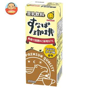 マルサンアイ マルサン 豆乳飲料 すなば珈琲 200ml 紙パック 24本×4