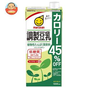 マルサンアイ 調製豆乳 カロリー45%オフ 200ml紙パック×24本入｜ 送料