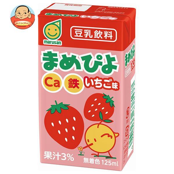 マルサンアイ まめぴよ いちご味 125ml紙パック×24本入｜ 送料別