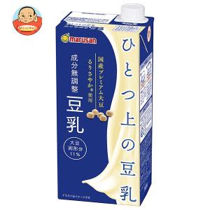 マルサンアイ ひとつ上の豆乳 成分無調整豆乳 1000ml紙パック×6本入｜misono-support