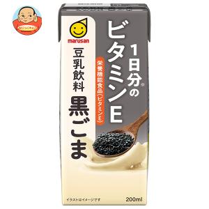 マルサンアイ 1日分のビタミンE 豆乳飲料 黒ごま 200ml紙パック×24本入｜ 送料別