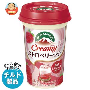 送料無料 【チルド(冷蔵)商品】森永乳業 マウントレーニア クリーミーストロベリーラテ 240ml×10本入｜misono-support