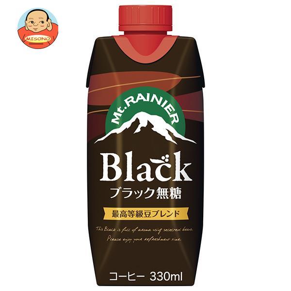 森永乳業 マウントレーニア ブラック無糖 330ml×12本入