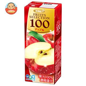 エルビー フルーツセレクション アップル100 200ml 紙パック 24本入