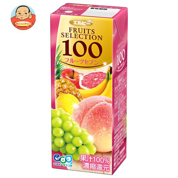 エルビー フルーツセレクション フルーツセブン100% 200ml紙パック×24本入｜ 送料別