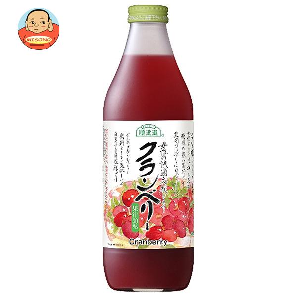 マルカイ 順造選 クランベリー 1000ml瓶×12(6×2)本入｜ 送料別