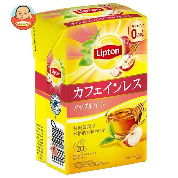 キーコーヒー リプトン カフェインレスティー アップルハニー 20P×6箱入