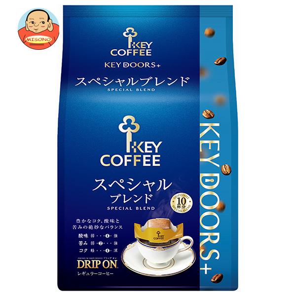 キーコーヒー KEY DOORS+ ドリップ オン スペシャルブレンド (8g×10袋)×6袋入｜ ...