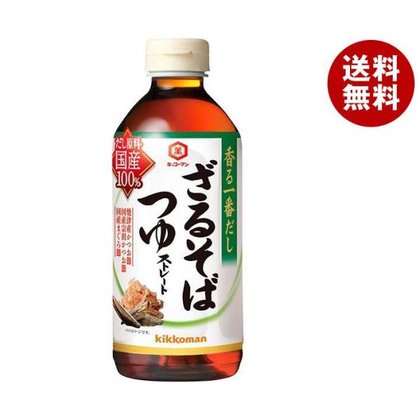 キッコーマン 香る一番だし ざるそばつゆ 500mlペットボトル×12本入×(2ケース)｜ 送料無料