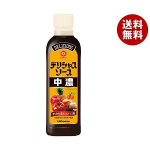 キッコーマン デリシャスソース 中濃 500mlペットボトル×20本入×(2ケース)｜ 送料無料｜misonoya