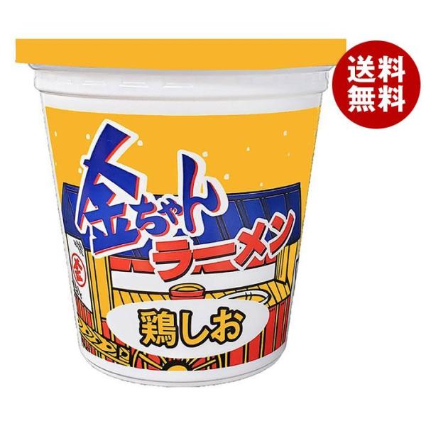 徳島製粉 金ちゃんラーメンカップ 鶏しお 73g×12個入｜ 送料無料