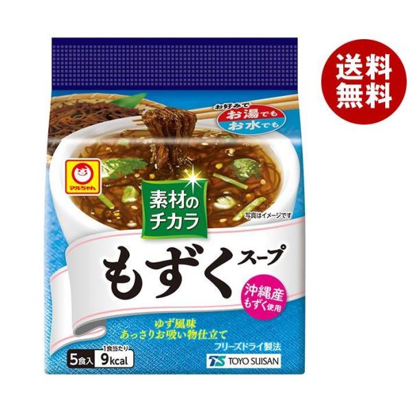 東洋水産 マルちゃん 素材のチカラ もずくスープ (3.6g×5食)×6袋入｜ 送料無料 インスタン...