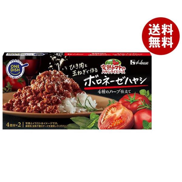 ハウス食品 完熟トマトのハヤシライスソース ボロネーゼハヤシ 140g×10個入｜ 送料無料 ハヤシ...