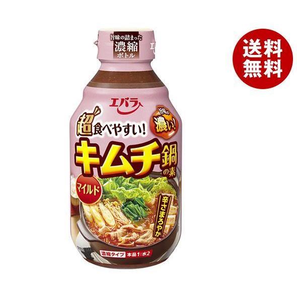 エバラ食品 キムチ鍋の素 マイルド 300ml×12本入×(2ケース)｜ 送料無料 だし 鍋スープ ...