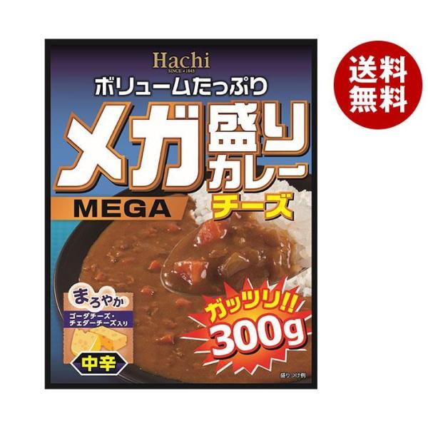 ハチ食品 メガ盛りカレー チーズ 300g×20(10×2)個入×(2ケース)｜ 送料無料