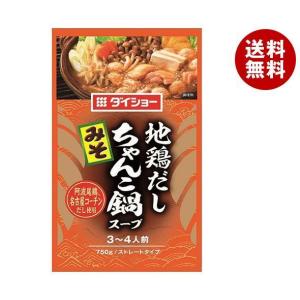 ダイショー 地鶏だしちゃんこ鍋スープ みそ 750g×10袋入×(2ケース)｜ 送料無料 調味料 鍋スープ ストレートタイプ｜misonoya