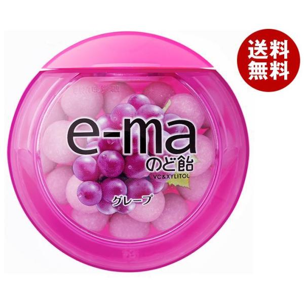 UHA味覚糖 UHAピピン e-maのど飴 容器 (グレープ) 33g×6個入×(2ケース)｜ 送料...