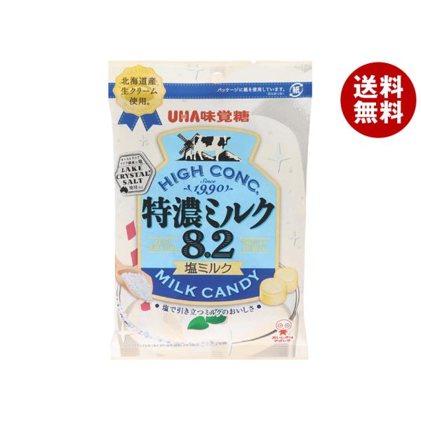 UHA味覚糖 特濃ミルク8.2 塩ミルク 75g×6袋入×(2ケース)｜ 送料無料