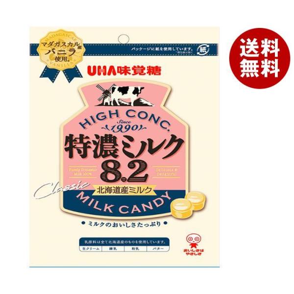 UHA味覚糖 特濃ミルク8.2 88g×6袋入｜ 送料無料 お菓子 飴・キャンディー 特濃 ミルク