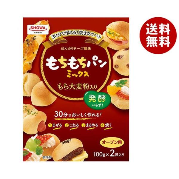 昭和産業 (SHOWA) もちもちパンミックス (100g×2袋)×6箱入｜ 送料無料