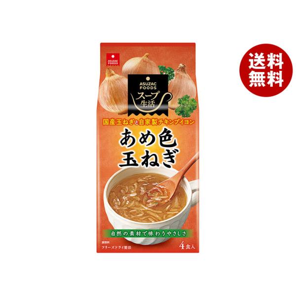 アスザックフーズ あめ色玉ねぎのスープ 4食×10袋入｜ 送料無料