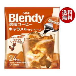 AGF ブレンディ ポーション 濃縮コーヒー キャラメルオレベース (18g×24個)×12袋入×(2ケース)｜ 送料無料｜misonoya