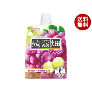 マンナンライフ クラッシュタイプの蒟蒻畑ライト ぶどう味【特定保健用食品 特保】 150gパウチ×30本入×(2ケース)｜ 送料無料