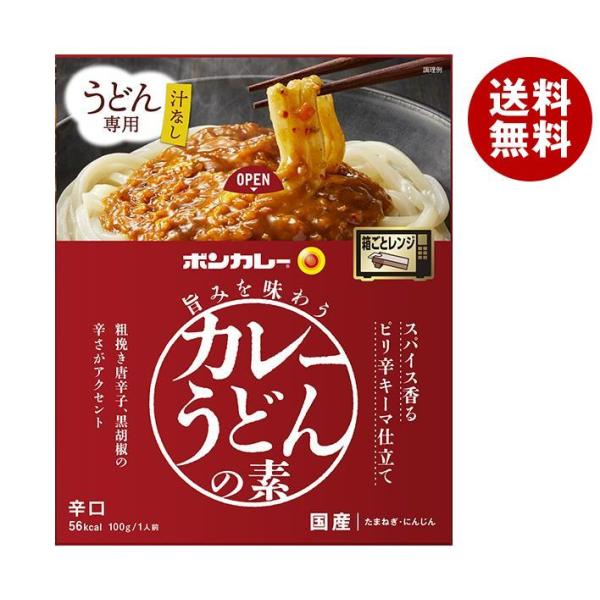 大塚食品 ボンカレー カレーうどんの素 ピリ辛キーマ仕立て 100g×30個入×(2ケース)｜ 送料...