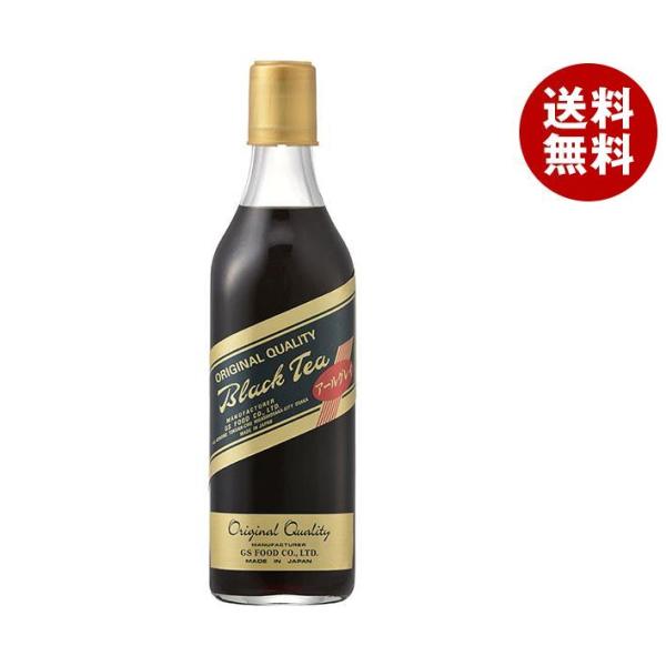 ジーエスフード GS ブラックティー アールグレイ 500ml瓶×12本入×(2ケース)｜ 送料無料...