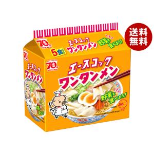 エースコック (袋)ワンタンメン 5食パック×6個入｜ 送料無料｜misonoya