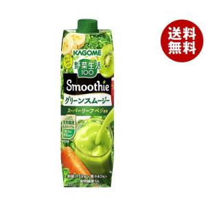 カゴメ 野菜生活100 Smoothie(スムージー) グリーンスムージー 1000g紙パック×6本入×(2ケース)｜ 送料無料 カゴメ 野菜ジュース スムージー 野菜 野菜生活｜misonoya