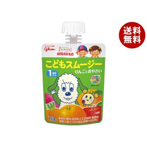 グリコ乳業 幼児のみもの こどもスムージー りんごとおやさい 70gパウチ×6本入