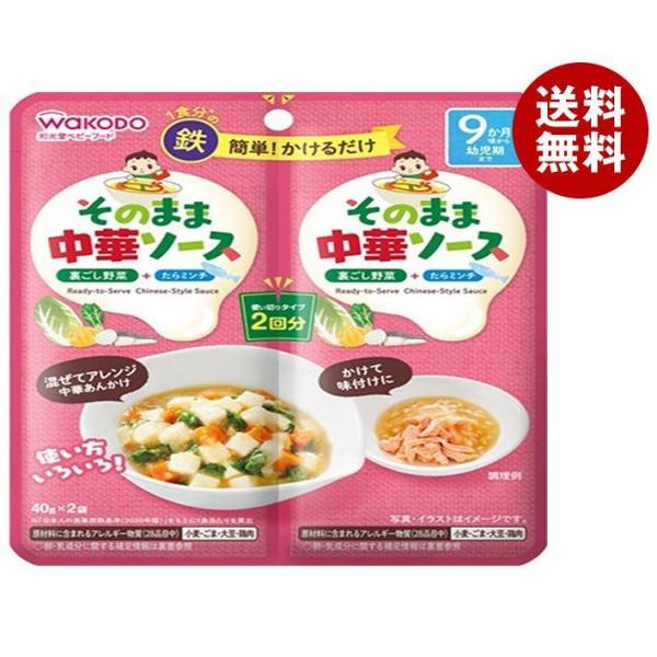 アサヒグループ食品 そのままソース 中華 40g×2袋×48袋入×(2ケース)｜ 送料無料 ソース ...