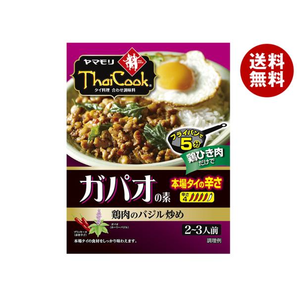 ヤマモリ ガパオの素(本場タイの辛さ) 80g×5箱入×(2ケース)｜ 送料無料