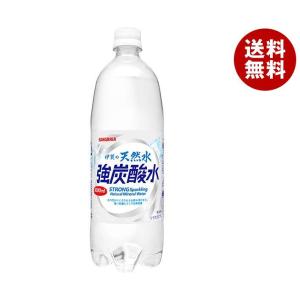 サンガリア 伊賀の天然水 強炭酸水 1Lペットボトル×12本入×(2ケース)｜ 送料無料