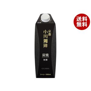小川珈琲 小川珈琲店 炭焼珈琲 無糖 1000ml紙パック×12(6×2)本入