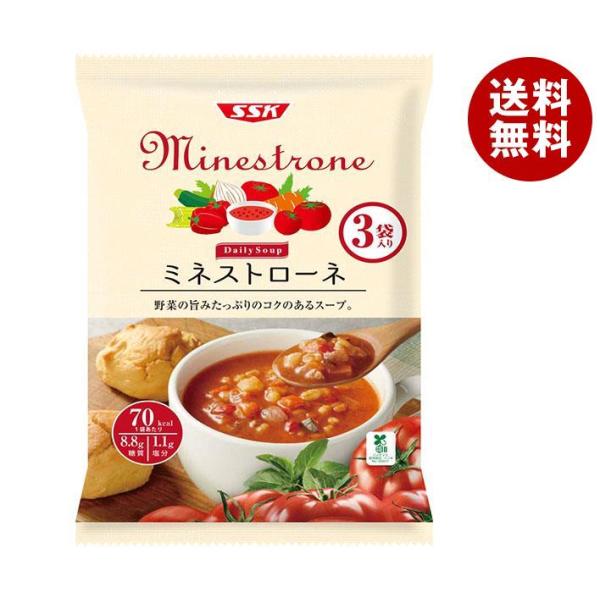 SSK Daily Soup(デイリースープ) ミネストローネ 160g×3袋×20袋入×(2ケース...