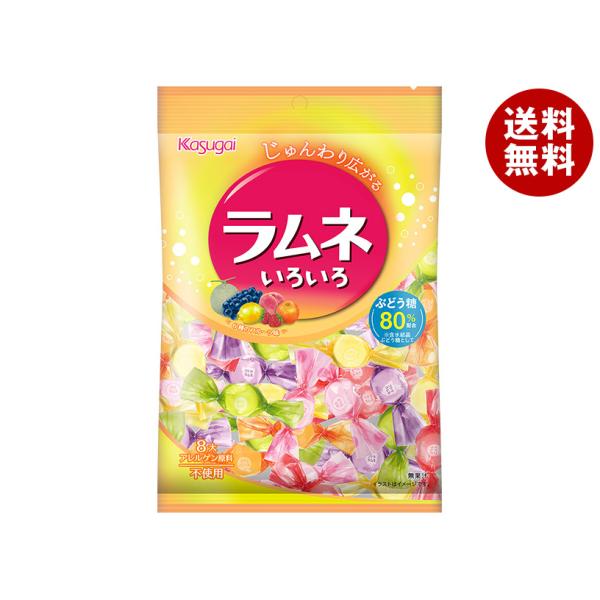 春日井製菓 ラムネいろいろ 80g×12袋入 メーカー 問屋直送｜ 送料無料