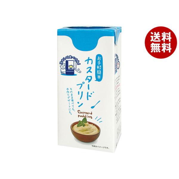 九州乳業 パックデザート カスタードプリン 1050ml紙パック×6本入×(2ケース)｜ 送料無料 ...