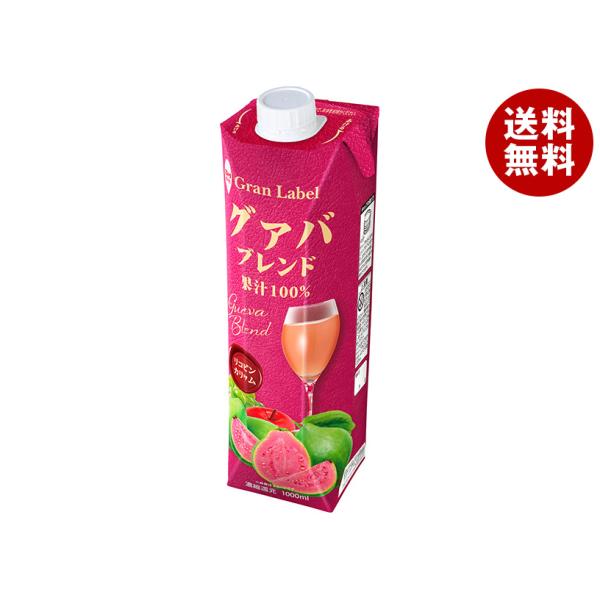 スジャータ グァバブレンド100（濃縮還元） 1000ml紙パック×6本入×(2ケース)｜ 送料無料...