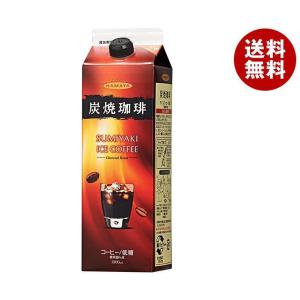 ハマヤ 炭焼アイスコーヒー 低糖 1000ml紙パック×12本入｜ 送料無料 珈琲 コーヒー アイスコーヒー 紙パック 低糖 1l 1L｜misonoya